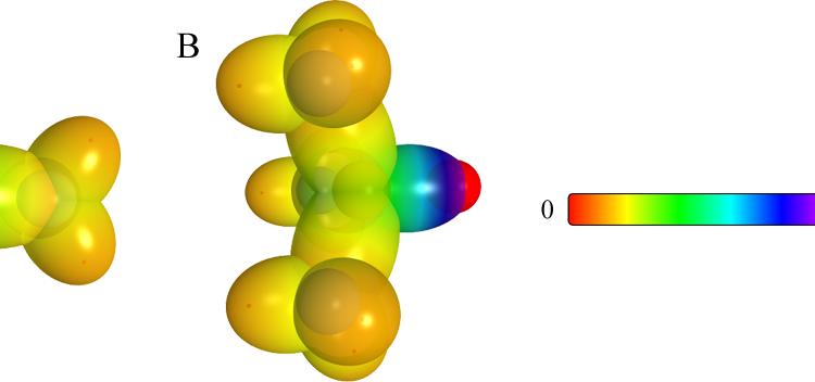Molecular model of trimethylphosphine oxide generated with the Millsian software